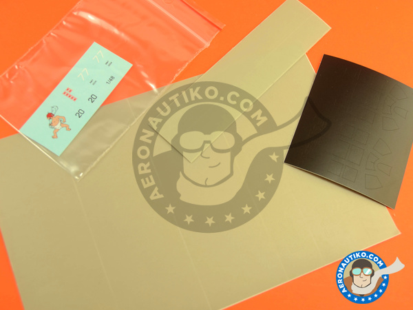 Image 1: Grumman F4F Wildcat | Masks in 1/48 scale manufactured by Montex Mask (ref. K48262)