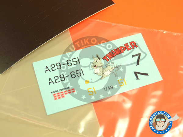 Image 1: Curtiss P-40 Warhawk N | Masks in 1/48 scale manufactured by Montex Mask (ref. K48263)