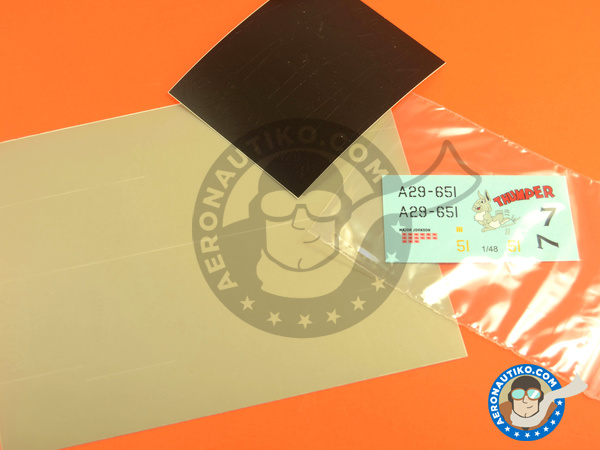 Image 2: Curtiss P-40 Warhawk N | Masks in 1/48 scale manufactured by Montex Mask (ref. K48263)