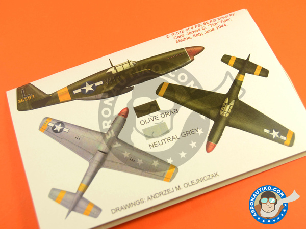 Image 4: North American P-51 Mustang B | Masks in 1/48 scale manufactured by Montex Mask (ref. K48267)
