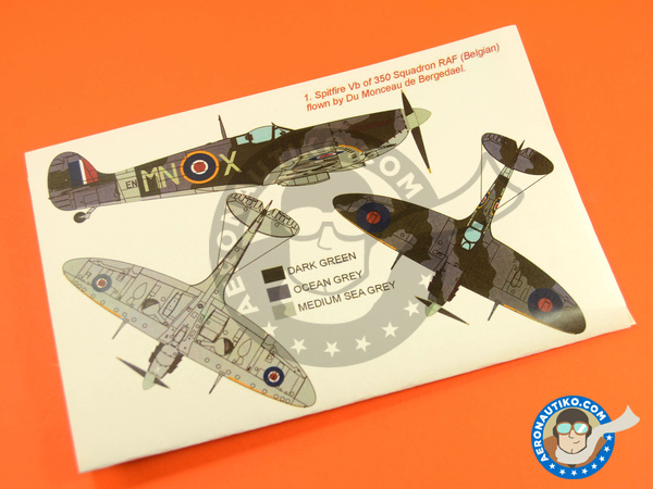 Image 2: Supermarine Spitfire Mk Vb | Masks in 1/48 scale manufactured by Montex Mask (ref. K48271)
