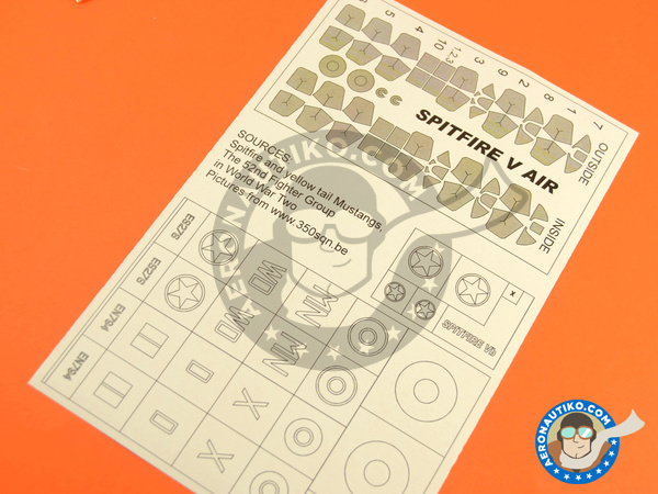 Image 4: Supermarine Spitfire Mk Vb | Masks in 1/48 scale manufactured by Montex Mask (ref. K48271)