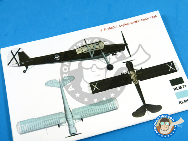 Image 6: Fieseler Fi 156 Storch C | Masks in 1/48 scale manufactured by Montex Mask (ref. K48289)