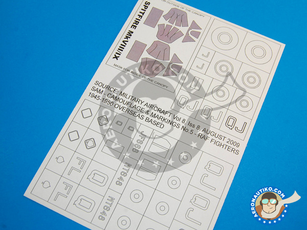 Image 2: Supermarine Spitfire Mk. VIII | Masks in 1/32 scale manufactured by Montex Mask (ref. KAM32188)