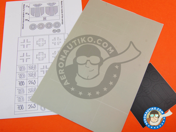 Image 2: Messerschmitt Bf 109 K-4 | Masks in 1/48 scale manufactured by Montex Mask (ref. KAM48096)