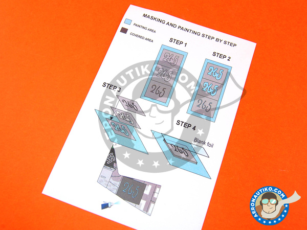 Image 3: Messerschmitt Bf 109 K-4 | Masks in 1/48 scale manufactured by Montex Mask (ref. KAM48096)