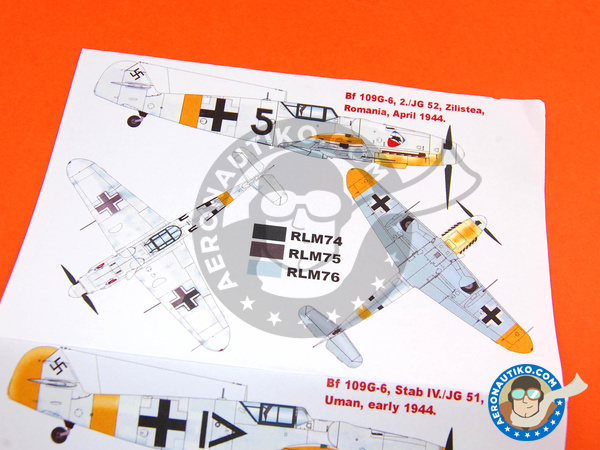 Image 4: Messerschmitt Bf 109 G-6 | Masks in 1/48 scale manufactured by Montex Mask (ref. KAM48097)