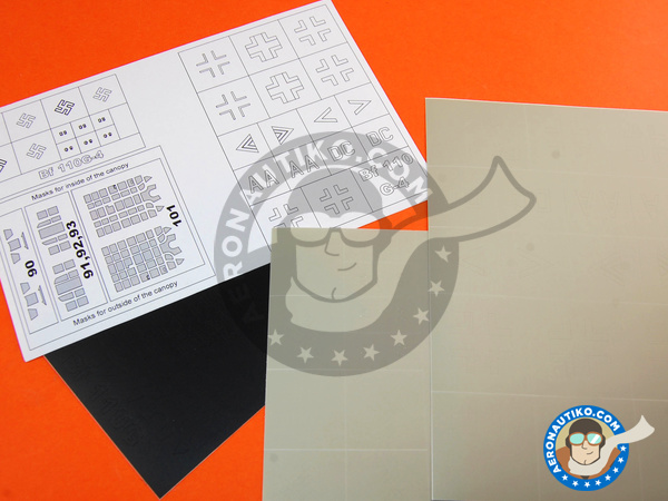 Image 2: Messerschmitt Bf 110 G-4/R3 | Máscaras en escala 1/48 fabricado por Montex Mask (ref. KAM48104)