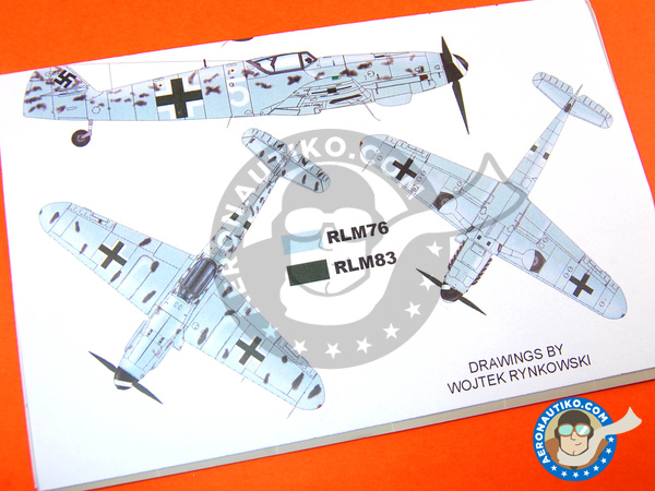 Image 4: Messerschmitt Bf 109 K-4 | Máscaras en escala 1/48 fabricado por Montex Mask (ref. KAM48106)