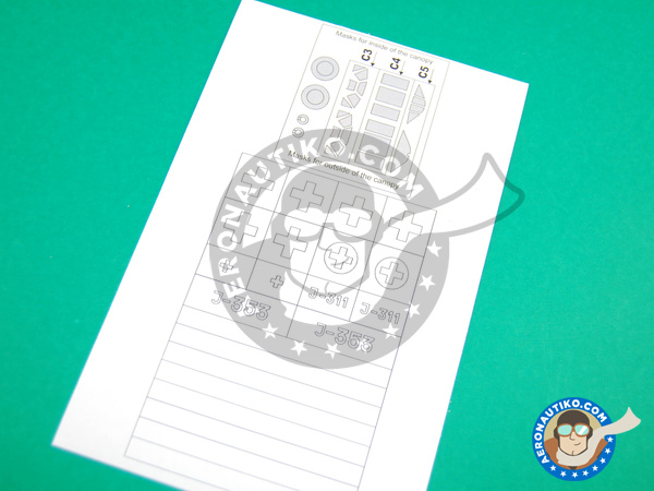 Image 6: Messerschmitt Bf 109 E-3 | Máscaras en escala 1/48 fabricado por Montex Mask (ref. KAM48161)