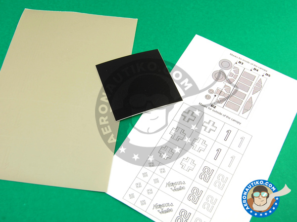 Image 6: Messerschmitt Bf 109 E-4 | Masks in 1/48 scale manufactured by Montex Mask (ref. KAM48169)