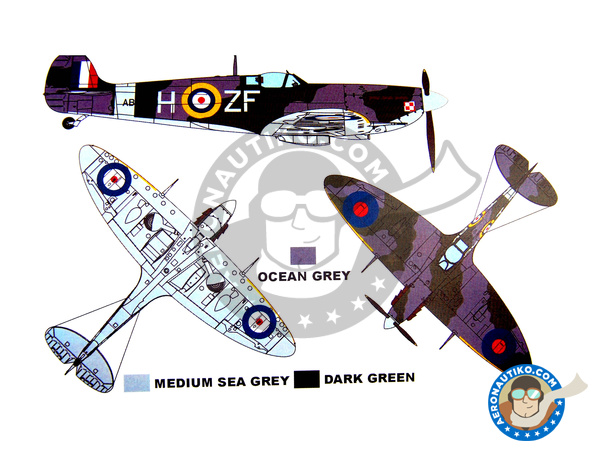 Image 6: Supermarine Spitfire Mk. Vb | Máscaras en escala 1/48 fabricado por Montex Mask (ref. KAM48180)