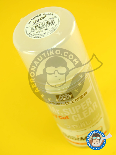 Mr. Super Clear UV Cut - Flat - 170 ml | Clearcoat manufactured by Mr Hobby (ref. B-523) image