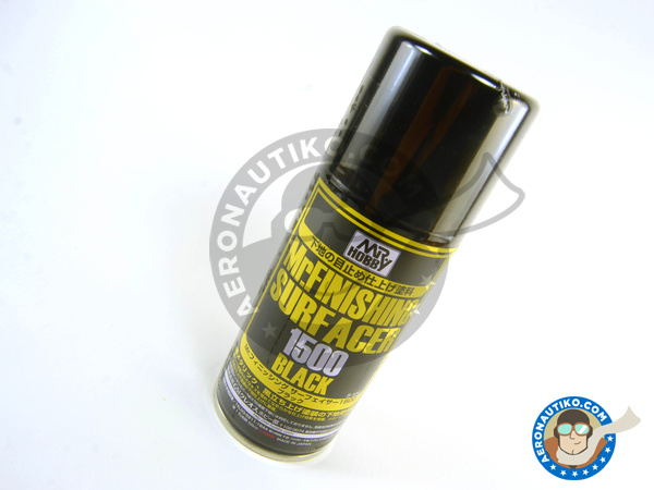 Image 1: Mr Finishing Surfacer 1500 Black - 170ml | Primer manufactured by Mr Hobby (ref. B-526)