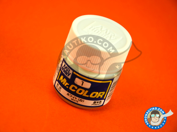 Image 1: White | Mr Color paint manufactured by Mr Hobby (ref. C001)