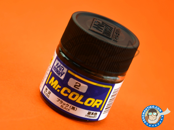 Image 1: Black | Pintura de la gama Mr Color fabricado por Mr Hobby (ref. C002)