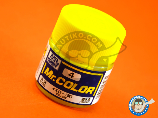 Image 1: Yellow | Mr Color paint manufactured by Mr Hobby (ref. C004)