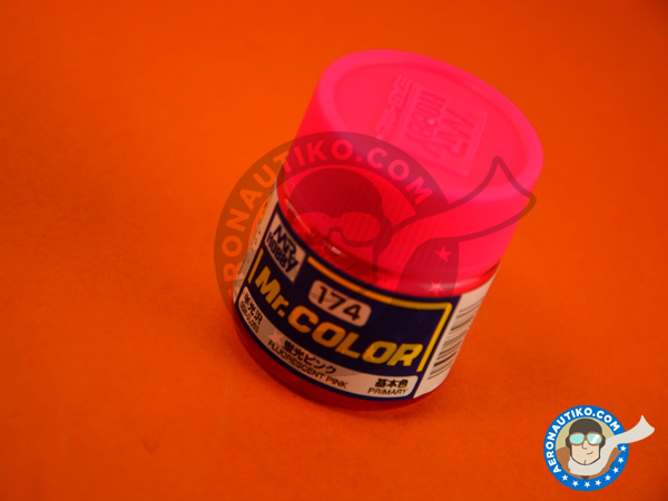 Image 1: Fluorescent pink | Mr Color paint manufactured by Mr Hobby (ref. C174)