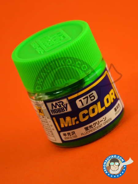 Fluorescent green | Mr Color paint manufactured by Mr Hobby (ref. C175) image