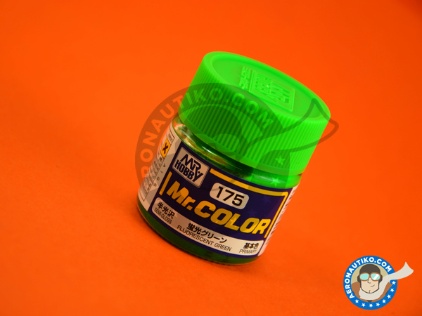 Image 1: Verde fluorescente | Pintura de la gama Mr Color fabricado por Mr Hobby (ref. C175)