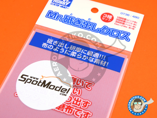 Image 5: Waterproof cloth file #1000, #2000, #3000 | File manufactured by Mr Hobby (ref. GT-36)