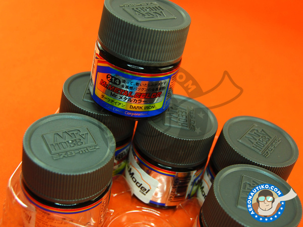 Image 1: Hierro oscuro - Mr. Metal Color - Dark Iron - 10ml | Pintura fabricado por Mr Hobby (ref. MC-214)