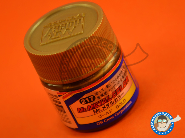 Image 1: Gold 1x10ml | Mr Color paint manufactured by Mr Hobby (ref. MC-217)