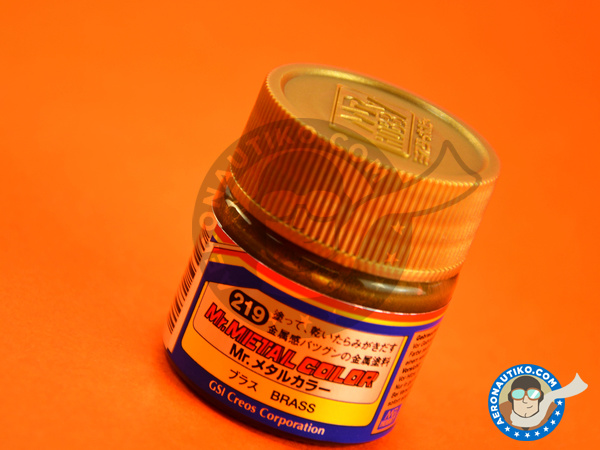 Image 1: Brass 1x10ml | Mr Color paint manufactured by Mr Hobby (ref. MC-219)