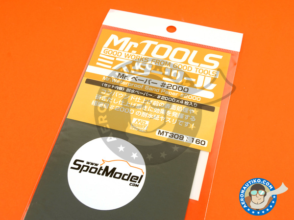 Image 3: Mr Waterproof sand paper #2000 | Sandpaper manufactured by Mr Hobby (ref. MT-309)