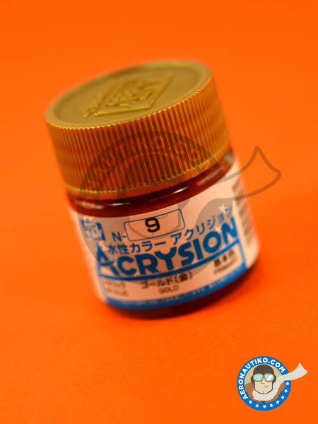 Gold | Acrysion Color paint manufactured by Mr Hobby (ref. N-009) image