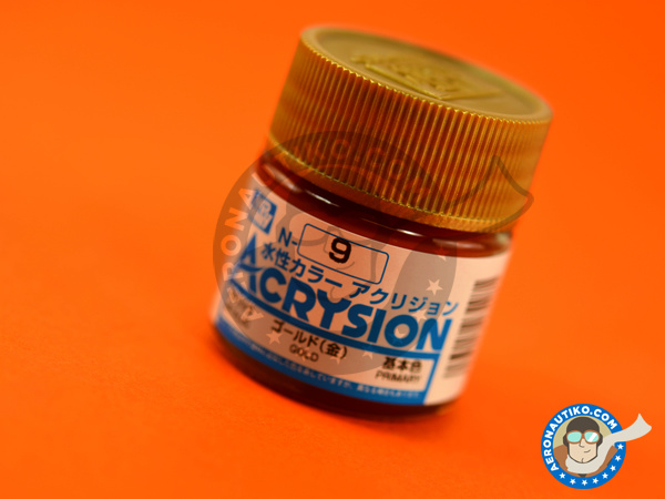 Image 1: Gold | Acrysion Color paint manufactured by Mr Hobby (ref. N-009)