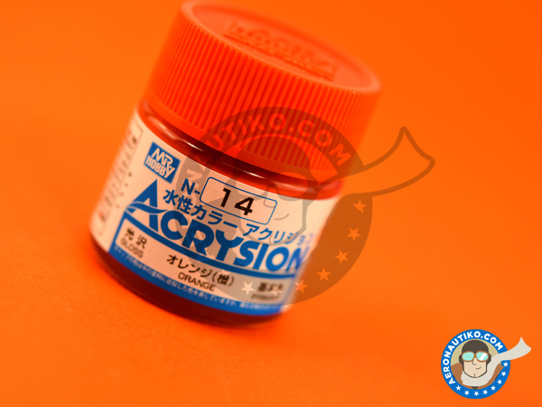Image 1: Orange gloss | Acrysion Color paint manufactured by Mr Hobby (ref. N-014)