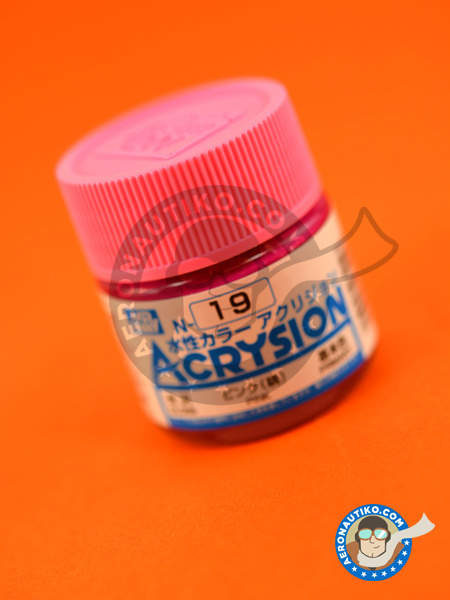 Pink gloss | Acrysion Color paint manufactured by Mr Hobby (ref. N-019) image