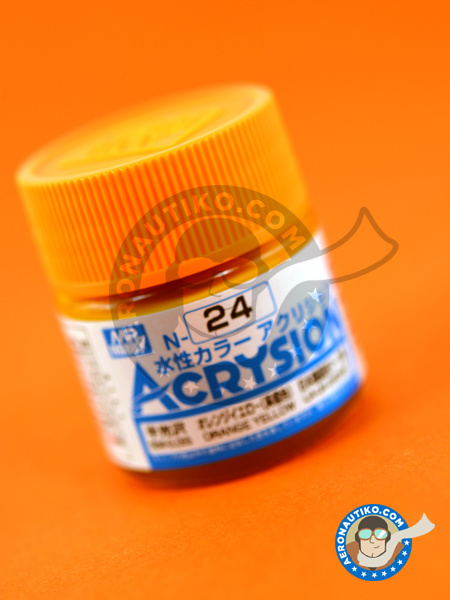 Orange yellow | Acrysion Color paint manufactured by Mr Hobby (ref. N-024) image