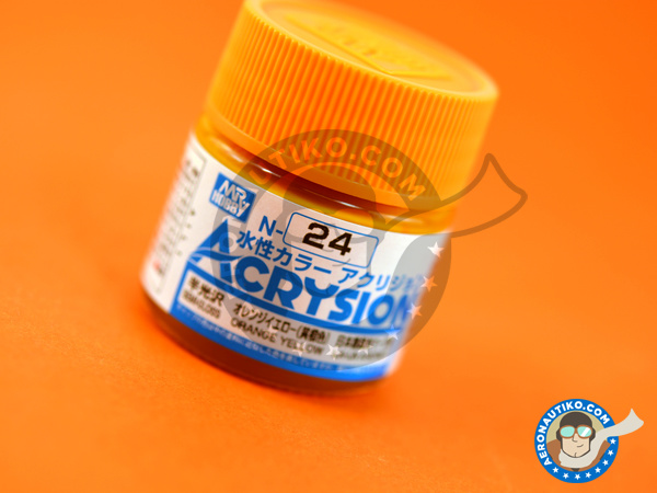 Image 1: Orange yellow | Acrysion Color paint manufactured by Mr Hobby (ref. N-024)