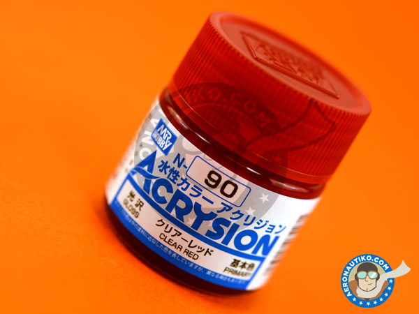 Image 1: Clear red | Acrysion Color paint manufactured by Mr Hobby (ref. N-090)