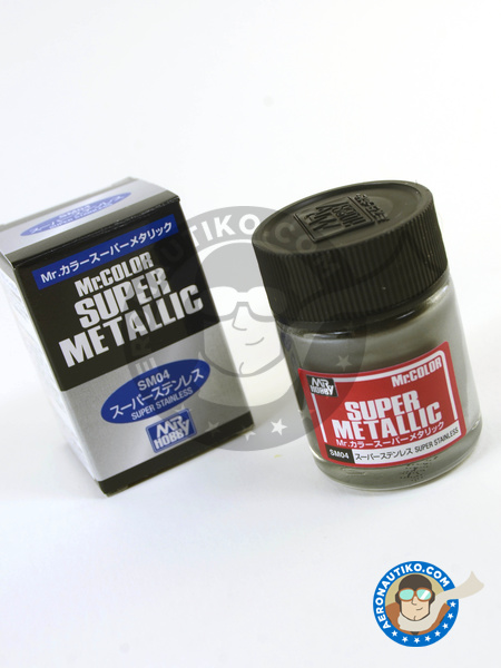 Super stainless | Mr Color Super Metallic Paint manufactured by Mr Hobby (ref. SM-04) image