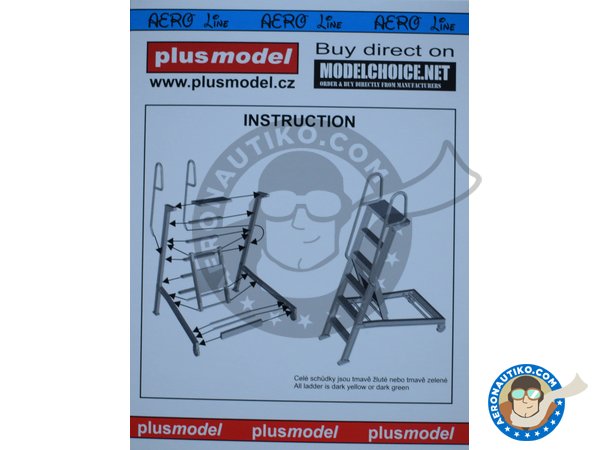 Image 2: Ladder for F-104 | Ladder in 1/48 scale manufactured by Plusmodel (ref. AL4061)