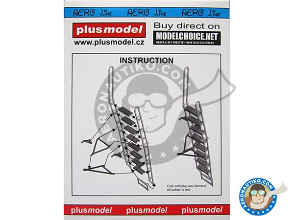 Image 2: Ladder for Su-27 | Ladder in 1/48 scale manufactured by Plusmodel (ref. AL4062)