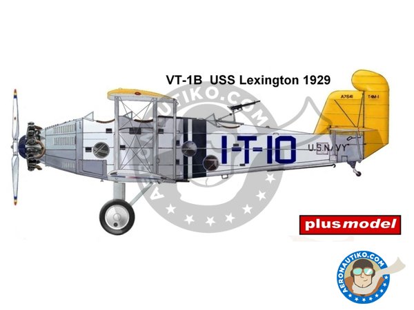Image 3: Martin T4M wheel version | Airplane kit in 1/72 scale manufactured by Plusmodel (ref. AL7038)