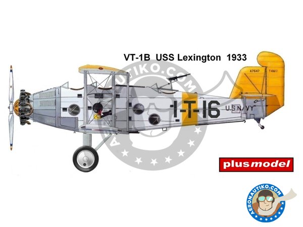 Image 4: Martin T4M wheel version | Airplane kit in 1/72 scale manufactured by Plusmodel (ref. AL7038)