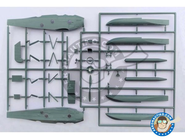 Image 6: Martin T4M wheel version | Airplane kit in 1/72 scale manufactured by Plusmodel (ref. AL7038)