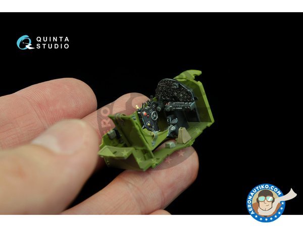 Image 4: P-38G 3D-Printed & Coloured Interior | Detail up set in 1/48 scale manufactured by QUINTA STUDIO (ref. QD48030)