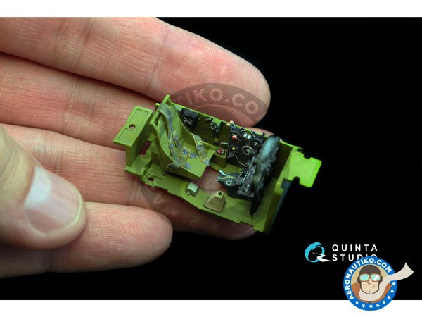 Image 5: P-38G 3D-Printed & Coloured Interior | Detail up set in 1/48 scale manufactured by QUINTA STUDIO (ref. QD48030)