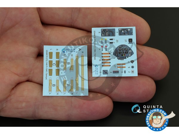 Image 1: Fi-156 Storch Interior 3D Decal | Decals in 1/48 scale manufactured by QUINTA STUDIO (ref. QD48078)