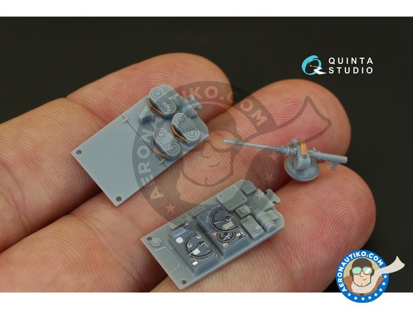 Image 9: Fi-156 Storch Interior 3D Decal | Decals in 1/48 scale manufactured by QUINTA STUDIO (ref. QD48078)