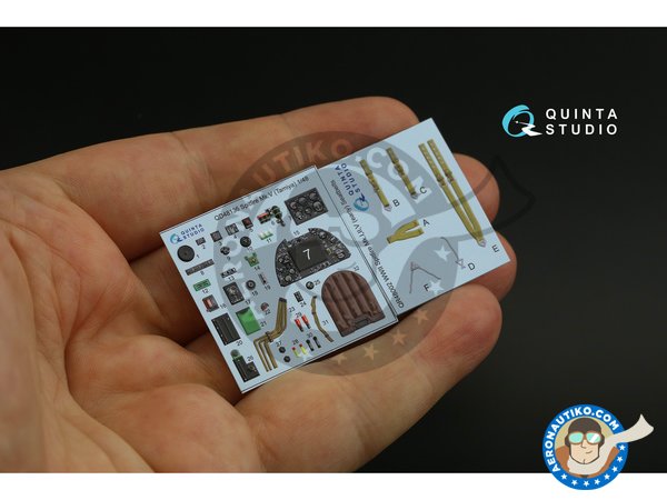 Image 1: Supermartine "Spitfire" Mk.V | Detalle en escala 1/48 fabricado por QUINTA STUDIO (ref. QD48136)