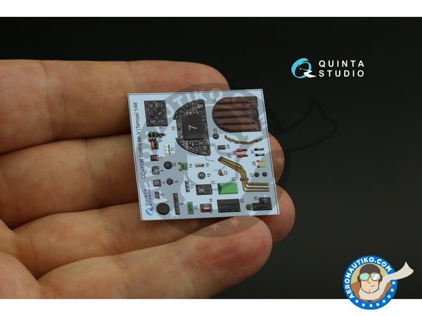 Image 4: Supermartine "Spitfire" Mk.V | Detalle en escala 1/48 fabricado por QUINTA STUDIO (ref. QD48136)