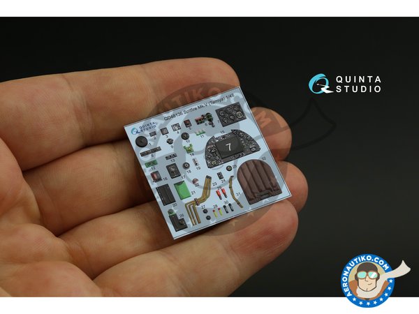 Image 5: Supermartine "Spitfire" Mk.V | Detalle en escala 1/48 fabricado por QUINTA STUDIO (ref. QD48136)