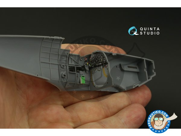 Image 10: Supermartine "Spitfire" Mk.V | Detalle en escala 1/48 fabricado por QUINTA STUDIO (ref. QD48136)